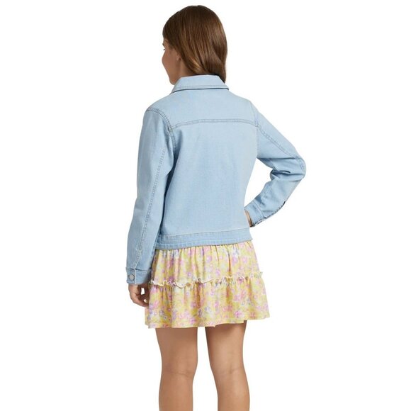 BCBG Youth Dress & Denim Jacket Set - Picture 2 of 7